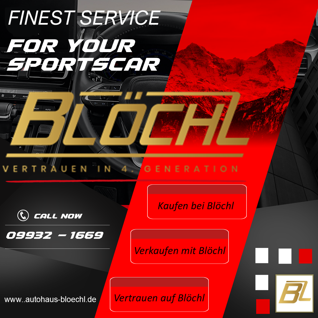 “Autohaus Bloechl GmbH” เรามีสำนักงานใหญ่อยู่ที่ Osterhofen  และเรามีโชว์รูมอยู่ที่ Munich Motorwelt, Germany