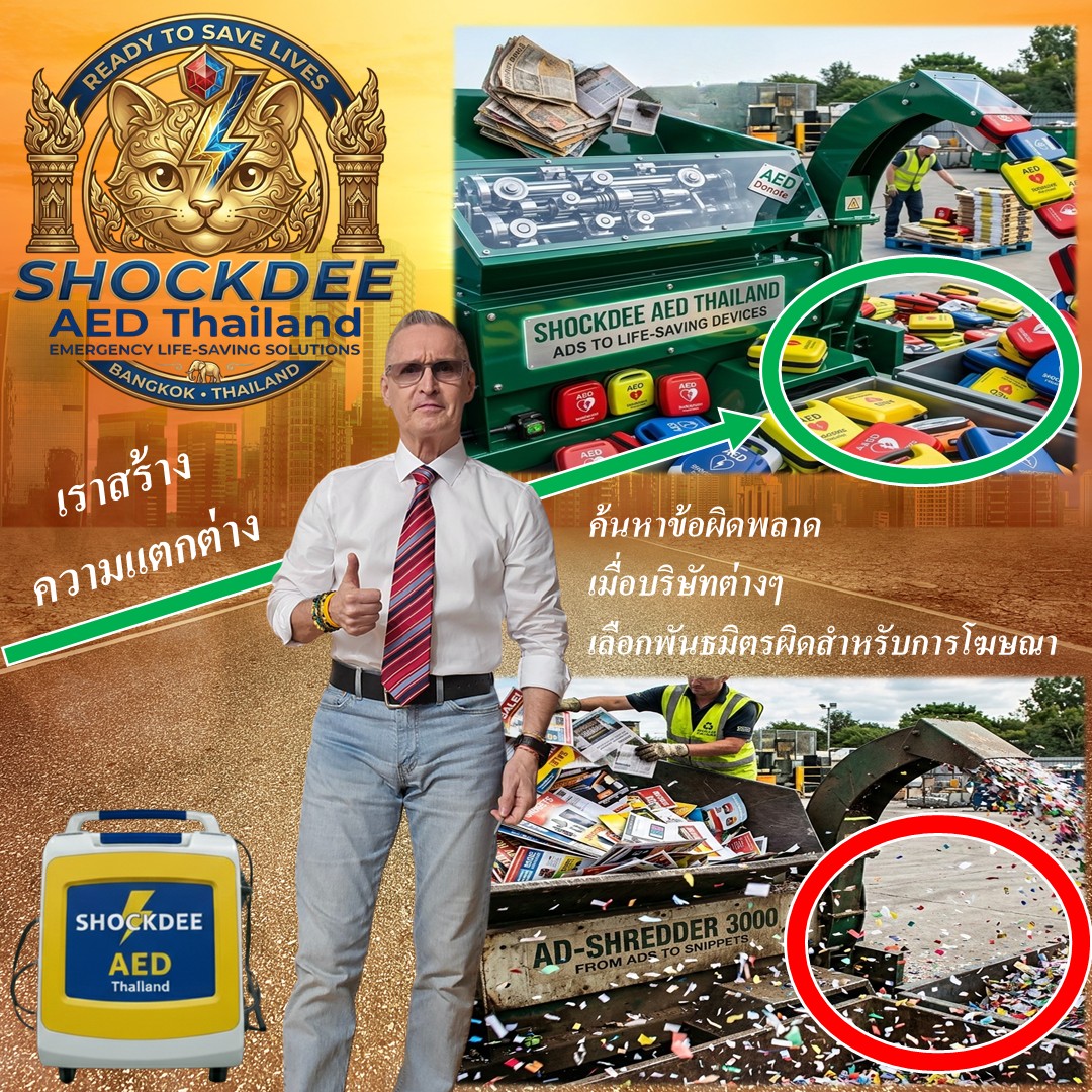 โฆษณาที่ดีที่สุดคือโฆษณาที่ช่วยชีวิตได้ — เลือก SHOCKDEE AED Thailand