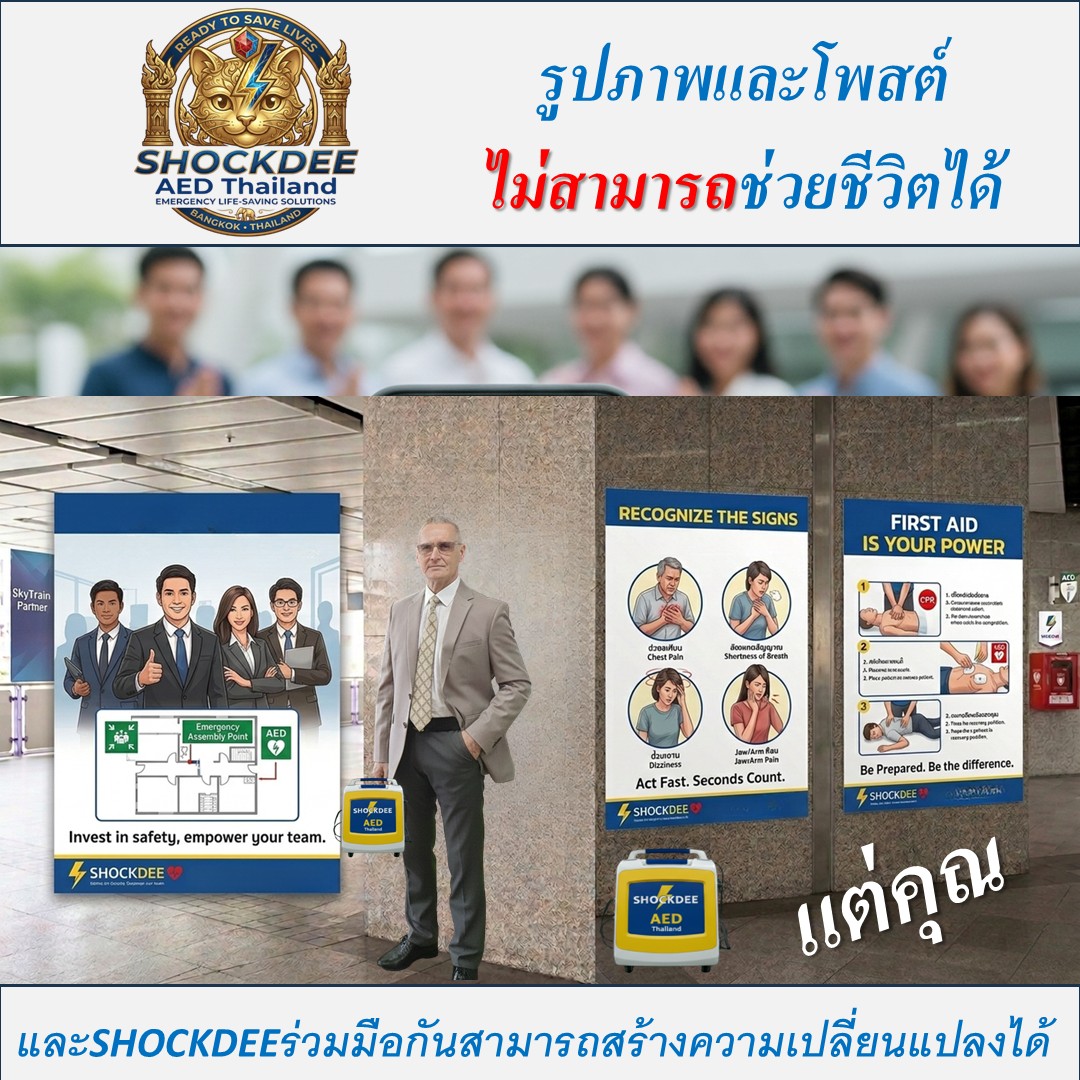 4 นาทีที่กำหนดชีวิต — เครื่อง AED คืออุปกรณ์ที่คุณต้องรู้จักก่อนสายเกินไป