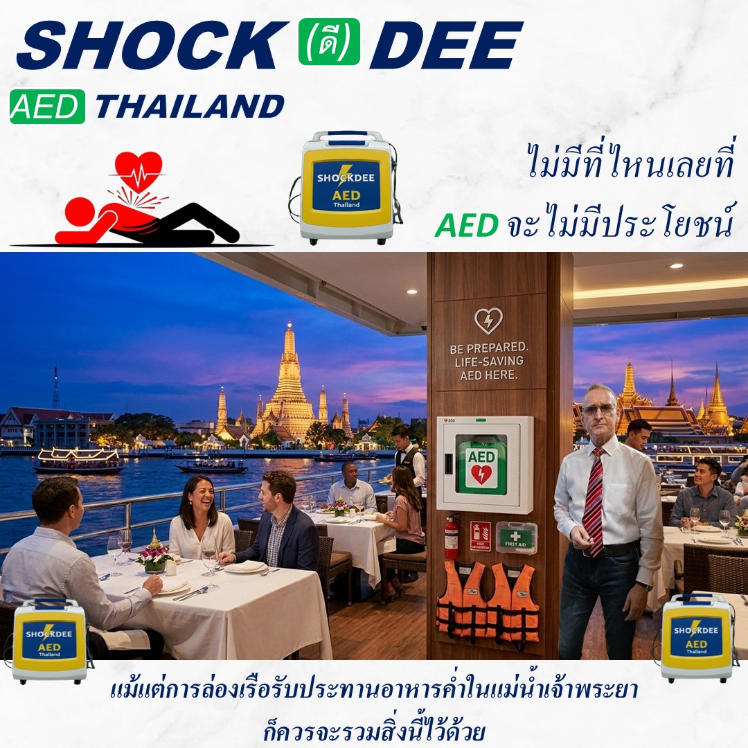 SHOCKDEE AED Thailand: ล่องเรือแม่น้ำเจ้าพระยา × ความปลอดภัยที่ไม่ควรมองข้าม